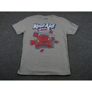 Kool-Aid Man Oh Yeah Graphic T-Shirt Mens Medium Gray Heather Engine Retro #2063